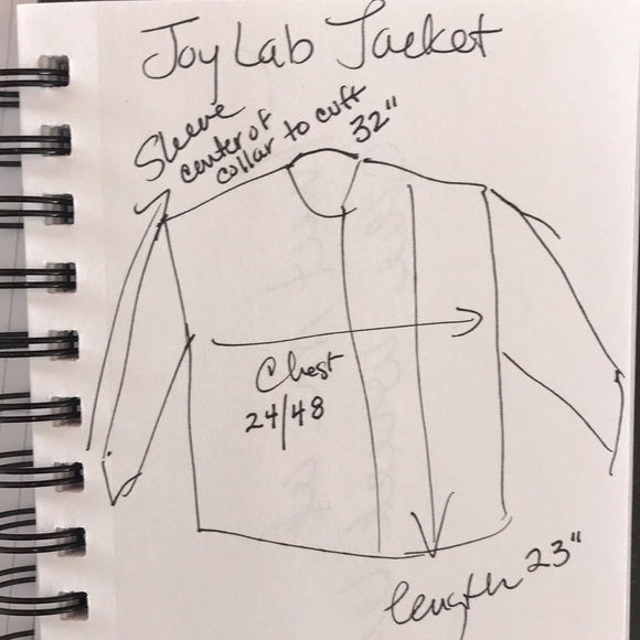 Joy Lab Dark Navy Blue Quilted Boxy Jacket XS - Picture 12 of 12